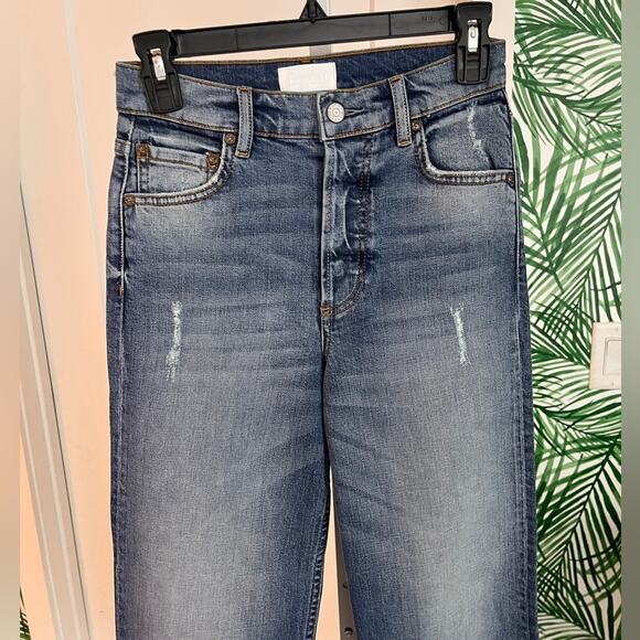 Boyish Mikey High Rise Straight Ankle Jeans in Mercy Island 25 NWT - Picture 2 of 11